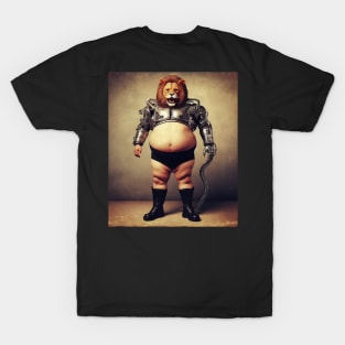 The Lion Head Robot Man T-Shirt